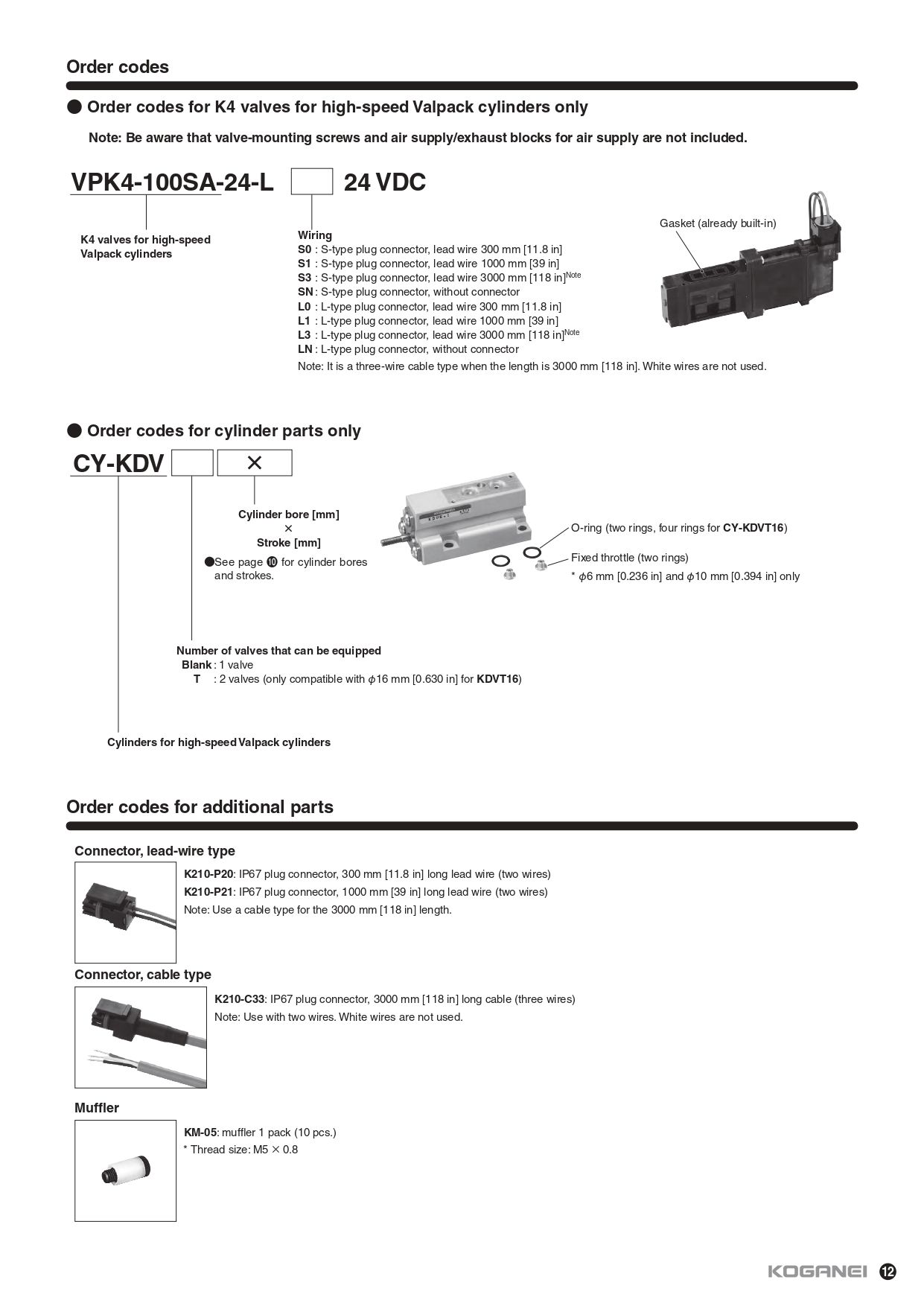 Xi lanh Koganei KDV Series High-speed Valpack Cylinders