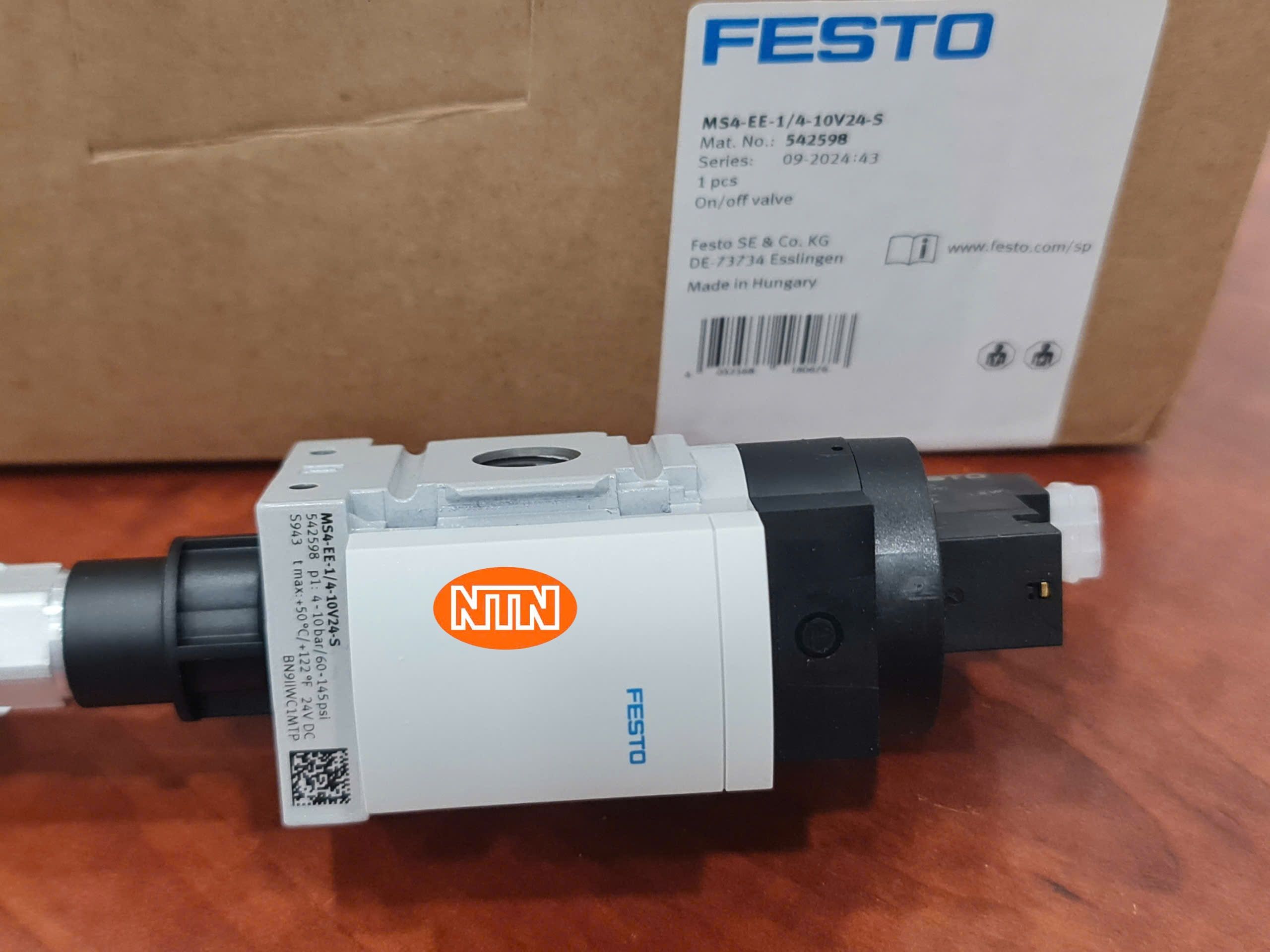 On/off Valve Festo MS4-EE-1/4-10V24-S (542598) Van bật tắt