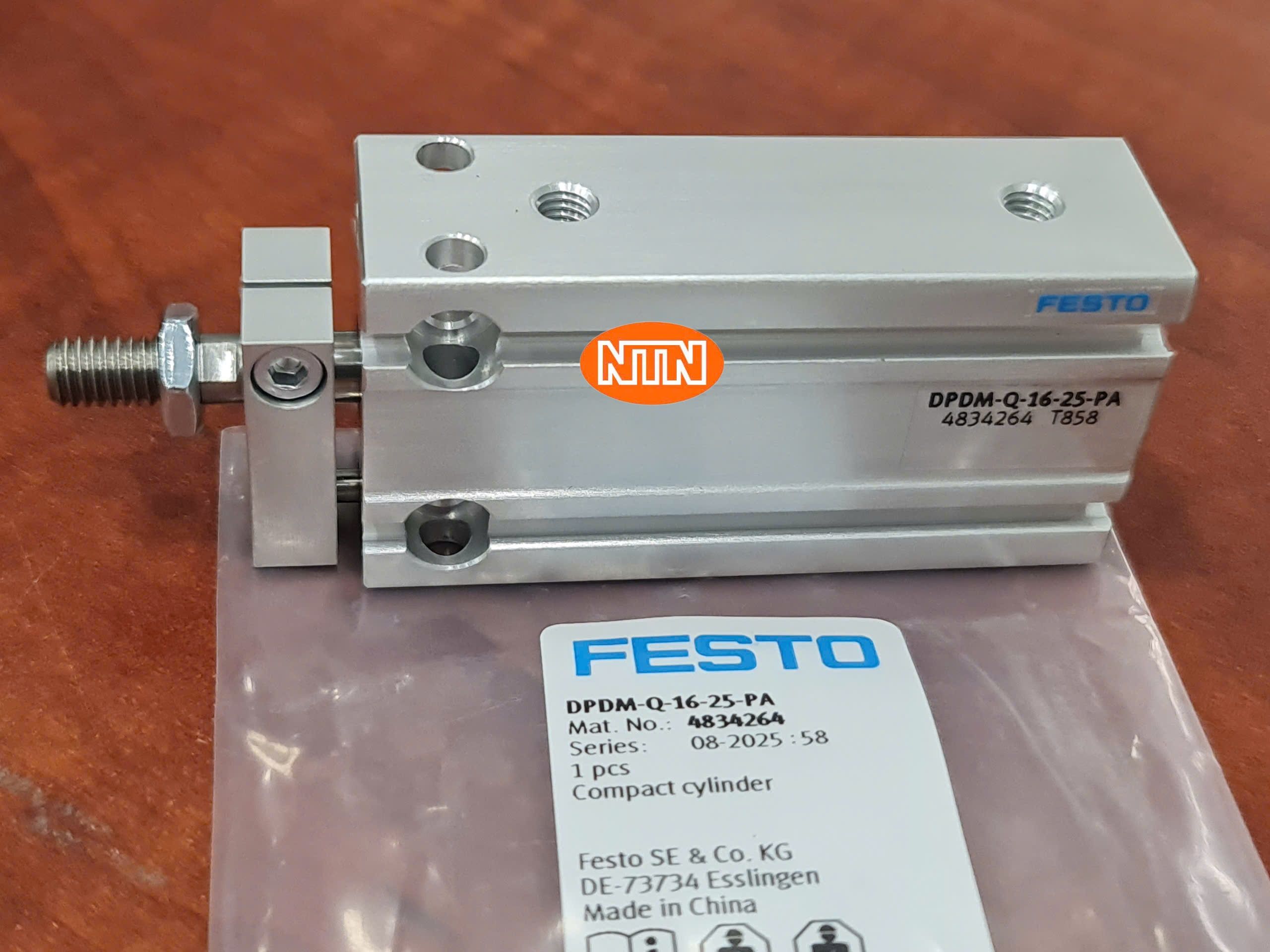 Compact Cylinder Festo DPDM-Q-16-25-PA (4834264) Xi lanh khí nén