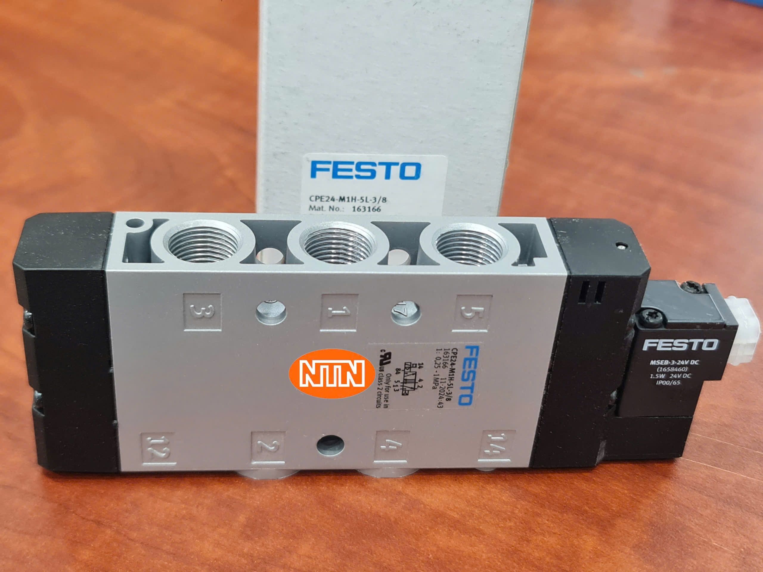 Solenoid Valve Festo CPE24-M1H-5L-3/8 (163166) Van điện từ