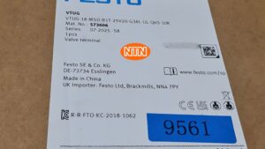 Valve Terminal Festo VTUG-18-MSD-B1T-25V20-G38L-UL-Q6S-10K (573606) Cụm van điện từ