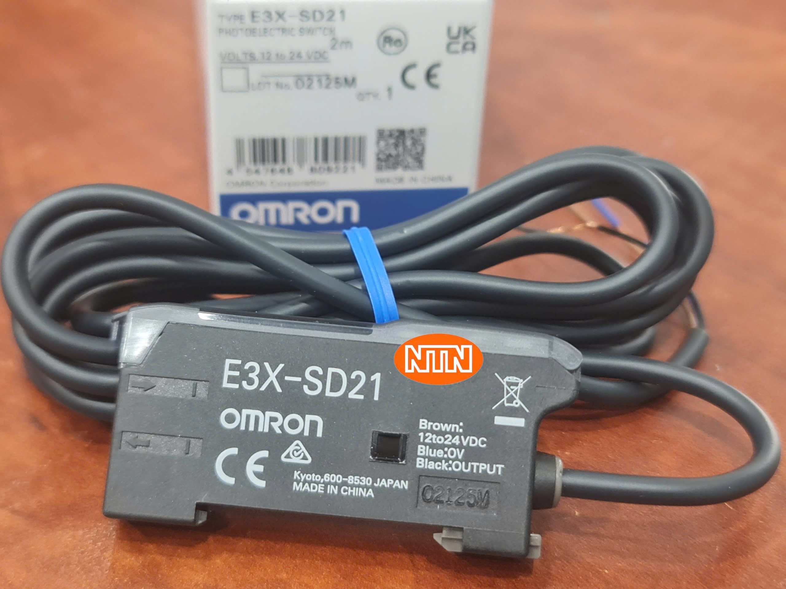 Fiber Amplifier Omron E3X-SD21 2M Bộ khuếch đại sợi quang